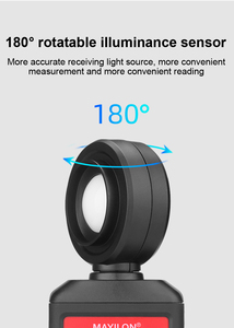 Luxmètre numérique automatique HT620L LUX/FC, mesure de la lumière <span class=keywords><strong>LED</strong></span> avec rotation de 180 degrés avec base de données REL MAX MIN AVG - Product Image 5