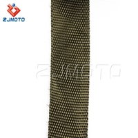 Titane D'échappement Enveloppement Thermique 32ft 50mm large 1.5mm Épaisseur De Tuyau Rouleau Moto D'échappement Wrap Avec Inoxydable Liens kit Nouveau