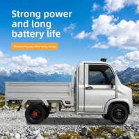 Camion de fret électrique à quatre roues entièrement fermé, nouvelle énergie, avec moteur de 2000W et autonomie de 101-200 km, rapide et efficace
