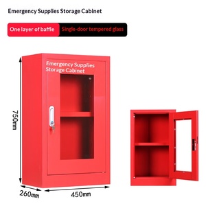 Gabinete de Almacenamiento de Suministros de Emergencia Personalizado, 820x750x260mm, Puerta Única, Vidrio Templado, para Equipos Contra Incendios e Inundaciones - Product Image 3