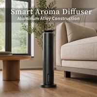 Diffuseur d'arômes d'huiles essentielles en aluminium sans fil, contrôlé par application, de luxe, personnalisé en usine, purificateur d'air de table - Électrique/USB 100 ml