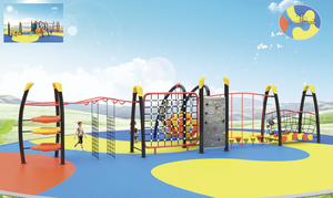 Équipement d'activités sportives pour les grandes communautés, aire de jeux extérieure pour enfants, toboggans d'escalade pour la formation physique des enfants de maternelle - Product Image 3