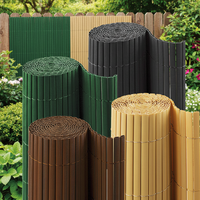 Clôture de jardin robuste et durable, inspirée de la nature, en PVC, imperméable et résistante aux UV, design personnalisable