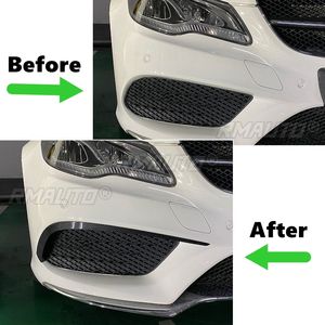 Para Mercedes-Benz Clase E Coupé C207 AMG Line 2013-2016: Kit de carrocería con alerón delantero, cubierta de faro antiniebla y divisor de aire (Air Knife Splitter) - Product Image 6