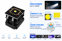 Module LED COB 48V à puissance élevée 400W, puces verticales, 4000lm, pour éclairage de faisceau