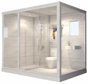 יחידת חדר מקלחת מודולרית אוהל גלמפינג מלון תרמיל אמבטיה טרומי תרמיל אמבטיה משולב