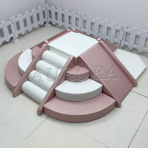 Ensemble de terrain de jeu souple en or <span class=keywords><strong>rose</strong></span> pour enfants, avec clôture pour fosse <span class=keywords><strong>à</strong></span> balles, ensemble de jeu souple pour tout-petits - Product Image 3