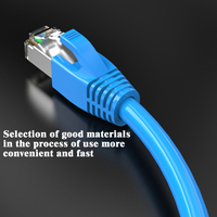Câble Ethernet Cat 6, câble Internet et réseau haute vitesse, connecteurs RJ45, câble LAN professionnel 1M