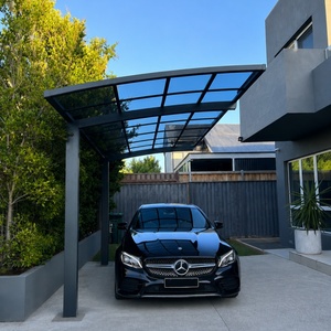 <span class=keywords><strong>Abri</strong></span> pour véhicule, prix usine, revêtement UV 50-100 micromètres, type L, 3m x 5.5m, plaque en polycarbonate massif, pente réglable - Product Image 1