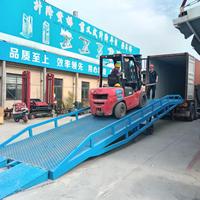 Rampe de chargement mobile pour entrepôt agricole, déchargement pliable, démontable, hydraulique, en acier au carbone, capacité de charge de 6 à 25 tonnes