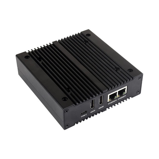 CM4 NAS Multi-functional Mini-Computer Designed for Raspberry Pi Compute Module 4, Network Storage, Dual Solid State Drive Slots