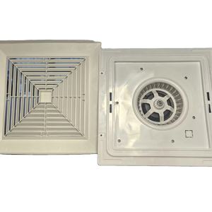 Diffuseur <span class=keywords><strong>d</strong></span>'air moderne en plastique carré de type <span class=keywords><strong>grille</strong></span>/lamelles de plafond, ventilateur centrifuge à 3 vitesses pour salon - Product Image 2