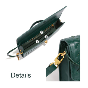 กระเป๋าคลัทช์ถักสำหรับผู้หญิงมาใหม่สีสันสดใสกระเป๋าคลัทช์มือยาวถักทันสมัยของกวางโจวทอกระเป๋าสะพายไหล่ยอมรับการปรับแต่ง - Product Image 5