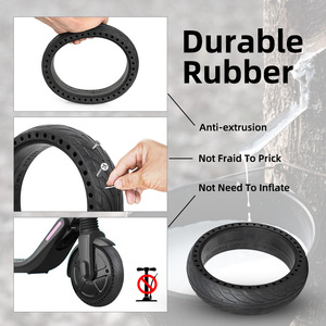 <span class=keywords><strong>Pneu</strong></span> solide en caoutchouc de 8 pouces pour Scooter électrique, remplacement de moteur de moyeu de roue pour <span class=keywords><strong>Ninebot</strong></span> ES1/<span class=keywords><strong>ES2</strong></span>/ES4 Tubeless - Product Image 3