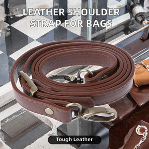 Correa de cuero genuino o sintético de un solo hombro para bolsos, accesorios de decoración de bolsos - Product Image 3