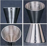 Outil de bar personnalisé pour barman à domicile, fête, cocktail mixte, tasse à mesurer en acier inoxydable, double jigger à cocktail