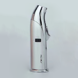 Briquet multifonctionnel Jobon, résistant au vent, à triple flamme, rechargeable, durable, pour cigarettes, barbecue, camping, torche inclinée - Product Image 5