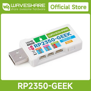 Placa de desarrollo RP2350-GEEK Waveshare basada en microcontrolador RP2350 con pantalla LCD de 1,14 pulgadas y 65K colores con carcasa de plástico blanca - Product Image 2
