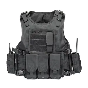 Factory Custom Oxford Vest With MOLLE Waterproof Outdoor Workout Training Equipment Tactical Vest For Protection