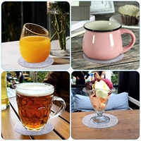 Sous-verres en tissu mat simple de haute qualité pour la vente en gros, sous-verres en feutre personnalisés écologiques pour verres à vin et tasses