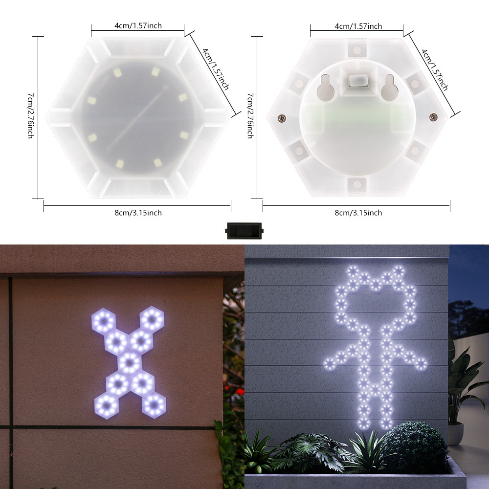 6013 Lampada da parete esagonale a giunzione [Luce bianca]