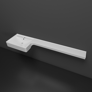 Lavabo da <span class=keywords><strong>Bagno</strong></span> Moderno Compatto in Acciaio Inox a Parete con Scarico Integrato per Appartamenti e Piccoli Bagni Commerciali - Product Image 3