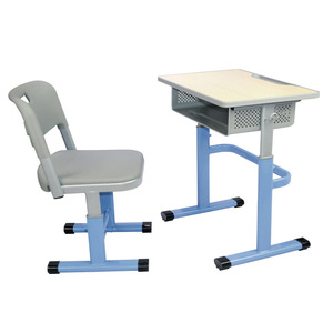 Henmei School <b>Desk</b> And Chair Set Metal Modern Simple <b>Study</b> Furniture For Primary And Secondary Students - Product Image 4