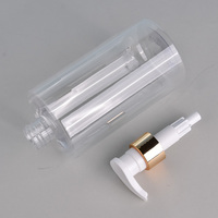 Bouteille de lait corporel translucide 350 ml 400 ml, bouteille de shampoing et d'après-shampoing, bouteille de lavage et de soin haut de gamme en plastique pour hôtel