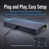 PINWEI Extenseur KVM Bidirectionnel 1 Canal 4K60 pour Fibre Optique avec Audio Indépendant Transmission Monomode SC LC FC