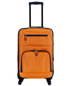 Genişletilebilir taşınabilir hafif bavul yumuşak seyahat dik bagaj ile Spinner tekerlekler el bagaj çantaları