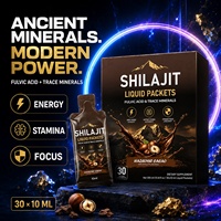 Sachets de Shilajit Liquide Purifié – Extrait de Résine de l'Himalaya – Complément Quotidien pour le Bien-être – Fabricant OEM de Formules Personnalisées et Marques Privées