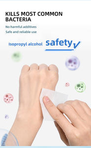 ผ้าเช็ดทำความสะอาดแอลกอฮอล์ 70% แบบมินิ สำหรับใช้ในโรงพยาบาลและปฐมพยาบาล - Product Image 5