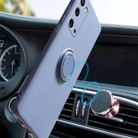 Coque souple en Silicone avec anneau de support pour Xiaomi, compatible modèles Mi Redmi Note 10, 9T, 9, 10T Pro, Max T, Mi9T, 9S, POCO F3, M3, X3, NFC, luxueuse,