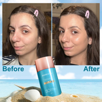 Crème solaire teintée à l'acide hyaluronique, best-seller, protection UVA/UVB, SPF 50, visage et corps