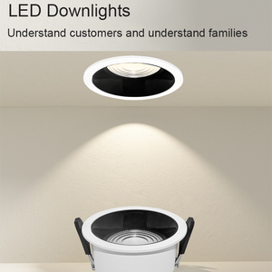 Plafonniers encastrés modernes à LED COB haute luminosité 12W-60W en aluminium, à intensité réglable, anti-éblouissement, SMD - Product Image 5