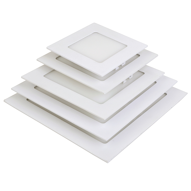 Square Led Panel Light 12V 24V 36V 48V Panel Led Light 3W 6W 9W 12W 15W 18W Recessed Led Panel Light