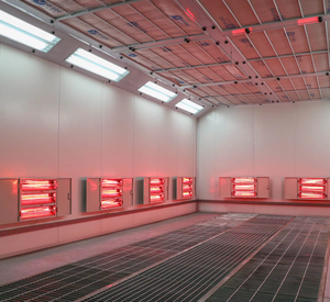 Four de <span class=keywords><strong>peinture</strong></span> automobile certifié CE 20 kW à double alimentation (électrique/combustible) avec éclairage LED pour atelier de carrosserie - Product Image 5