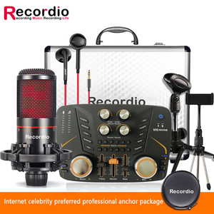 GAM-900 Nouvel équipement professionnel : Kit complet de <span class=keywords><strong>studio</strong></span> d'enregistrement avec carte son et micro à condensateur pour diffusion en direct - Product Image 6