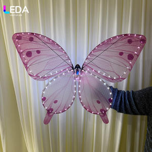 LEDA Nouveau Design Papillon Volant Lumineux Bionique, Papillon Insecte Dynamique Simulé, Émetteur Radio RC pour Décoration de Fête - Product Image 1