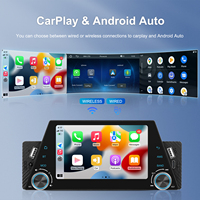 Lecteur MP5 de voiture Podofo Single Din, autoradio de voiture, CarPlay sans fil, Android Auto, autoradio de voiture 5 pouces, FM, BT, USB Type-C, MIC, dropshipping