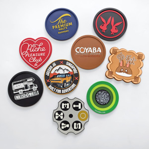 Factory Cheap Rubber Drink Coasters Anime Logo Cup Mat Promotional PVC Coffee Coasters for Business Gift