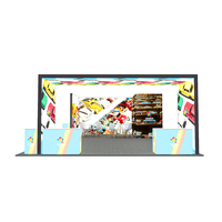 Chine usine bas prix 20ftx20ft personnalisable mobile en aluminium stand d'exposition modulaire stand fournisseur