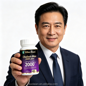 Complejo de Fitoesteroles de Marca Privada Cholest Max <span class=keywords><strong>2000</strong></span> Plus, Cápsulas Naturales para la Limpieza Sanguínea, Suplemento para la Salud de Adultos - Product Image 1