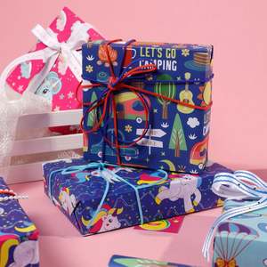 Wholesale Birthday Kraft <b>Wrapping</b> <b>Paper</b> Roll 80gsm <b>Tissue</b> 43*300cm Custom Luxury Gift Packaging - Product Image 6