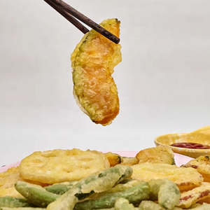 Combo clásico de tempura de verduras (4 verduras diferentes), prefrito congelado, cocina en freidora de aire - Product Image 4