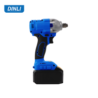 Clé à chocs sans fil industrielle DINLI DL-04 20V Li-Ion rechargeable, moteur sans balais, couple maximal 320 N.m, 1200 tr/min, 18+1 réglages de couple