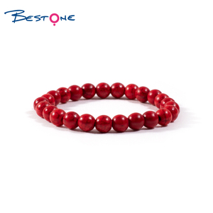 Bestone-pulsera de piedras preciosas naturales para mujer, joyería de moda, 8mm, turquesa magnética, cuentas curativas - Product Image 4