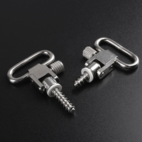 Clips pivotants à dégagement rapide en acier argenté de 1 pouce à haute résistance pour accessoires de chasse