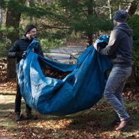 Bâche de sol pour camping avec œillets, bâche PE robuste et renforcée, imperméable, autre tissu tissé