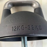 Kettlebell de compétition réglable en acier moulé de 32 kg par HanJing Trading, couleurs personnalisées, logo personnalisé pour l'emballage des équipements de fitness